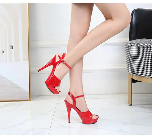 Womens High Heels Sandals 13cm Sexy Stripper Party Pumps