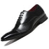 Elegant Men's Dress Shoes - Premium Business Leather Lace-up Brogue Footwear for Formal Events and Weddings