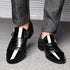 Elegant Formal Oxfords for Men - Classic Slip-On Wedding and Office Dress Shoes with Pointed Toe Design and Rubber Outsole