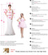 2 Pieces Sweetheart Satin Wedding Dresses A-Line Long Sleeve