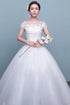 Customize Embroidery Wedding Dress Lace Up Bride Plus Size Ball Gowns