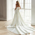 Hochzeitskleid Satin Mermaid Wedding Dress with Detachable Train