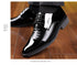 Stylish Men's Patent Leather Oxford Dress Shoes - Formal Pointed Toe Big Size 38-48 Perfect for Weddings and Special Occasions