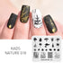 Nature-Inspired Nail Art Stamping Plate Set with Butterfly and Mountain Range Designs for DIY Manicure Enthusiasts