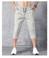 Men's Shorts Summer Breeches Thin Nylon 3/4 Length Trousers Quick Drying Beach Bermuda Board