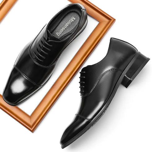Elegant Slip-On Oxford Shoes for Men - Classic Formal Business Dress Footwear Perfect for Weddings and Office Occasions