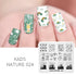 Nature-Inspired Nail Art Stamping Plate Set with Butterfly and Mountain Range Designs for DIY Manicure Enthusiasts