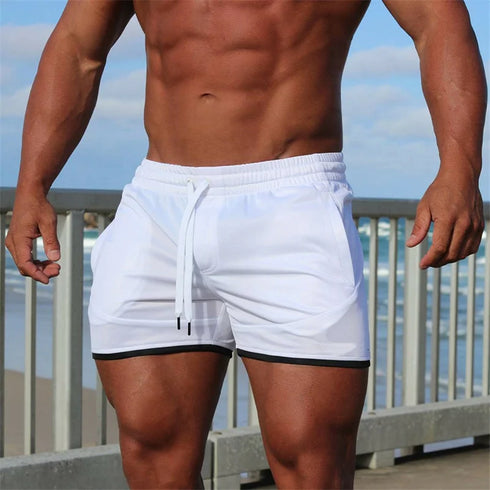 Men Shorts Fitness Beach Sports Shorts Summer Workout Jogger