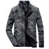 Men's Plus Velvet Winter Denim Jacket - Classic Retro Slim Fit Casual Outerwear Coat for Stylish Leisure Wear S-3XL