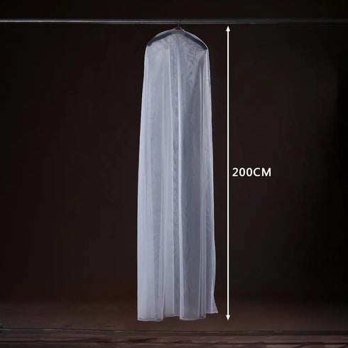 Transparent Soft Tulle Dust Cover For Wedding Dress Garment Protector