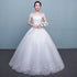 Customize Embroidery Wedding Dress Lace Up Bride Plus Size Ball Gowns
