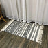 Ethnic Style Woven Linen Cotton Rectangle Rug Mat for Living Room and Bedroom Foot Pad