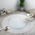 Modern Geometric Round Carpet for Living Room Bedroom and Hallway