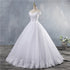 ZJ9143 Lace Appliques Ball Gown Off The Shoulder Bridal Dress