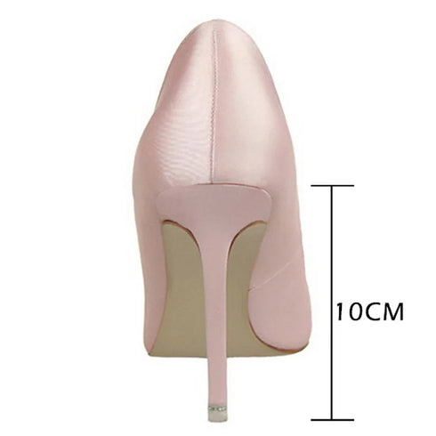 Sparkling Rhinestone Stiletto Pumps for Women - Elegant High Heels for Wedding & Party