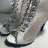 Sexy High Heels Hollow Mesh Sandals for Summer Fashion Comfort Peep Toe Stilettos Jazz Dance Female Shoes Plus Size