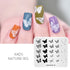 Nature-Inspired Nail Art Stamping Plate Set with Butterfly and Mountain Range Designs for DIY Manicure Enthusiasts