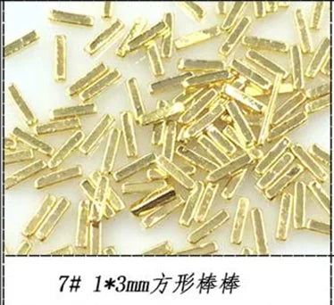 500pcs Metal Nail Art Decorations - Japan Korea Alloy Rivets, Studs, and DIY Accessories for Creative Designs