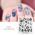Nature-Inspired Nail Art Stamping Plate Set with Butterfly and Mountain Range Designs for DIY Manicure Enthusiasts