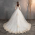 Off The Shoulder Half Sleeve Wedding Dress Lace Applique Plus Size Ball Gown Customized