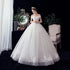 Wedding Dresses Illusion V-Neck Short Tulle Sequined Embroidery Beading Backless Off The Shoulder Luxury Bride Gown