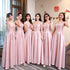 Lace Up Satin Bridesmaid Dress with Floor-Length A-Line Silhouette for Elegant Wedding Party