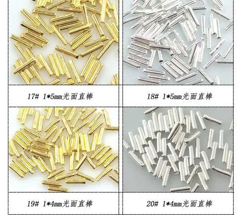 500pcs Metal Nail Art Decorations - Japan Korea Alloy Rivets, Studs, and DIY Accessories for Creative Designs