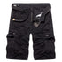 Summer Mens Knee Length Cotton Cargo Shorts Casual Bermuda Trousers