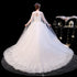 Elegant Court Train Lace Embroidery Princess Vintage Wedding Dress Plus Size Gowns Customized