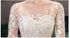 Vintage O Neck Full Sleeve Wedding Dress Lace Embroidery Gown