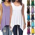 Stylish Summer Women's Casual Sleeveless Irregular Vest Blouse Tops for Holiday Outfits