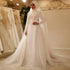 Liyuke Elegant Princess Ball Gown Wedding Dresses With Beading Appliques Lace Off Shoulder For Brides