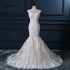 Liyuke Shining Symmetrical Lace Sweetheart Mermaid Wedding Dress