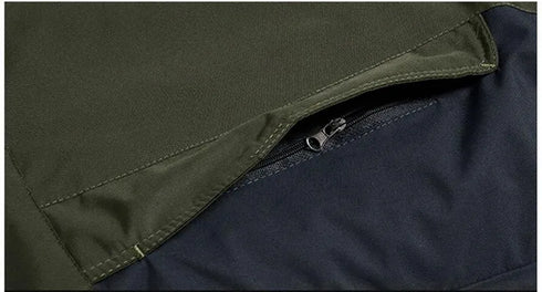 Plus Size Winter Jacket for Men - Thick Windproof Waterproof Fleece Military Parka Overcoat with Detachable Hood and Pockets, Available in 6XL to 9XL Sizes for All Seasons