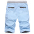 Linen Mens Shorts Casual Bermuda Beach Shorts for Men