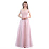 Lace Up Satin Bridesmaid Dress with Floor-Length A-Line Silhouette for Elegant Wedding Party