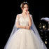 Elegant Court Train Lace Embroidery Princess Vintage Wedding Dress Plus Size Gowns Customized