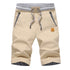 Linen Mens Shorts Casual Bermuda Beach Shorts for Men