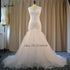 Liyuke Shining Symmetrical Lace Sweetheart Mermaid Wedding Dress