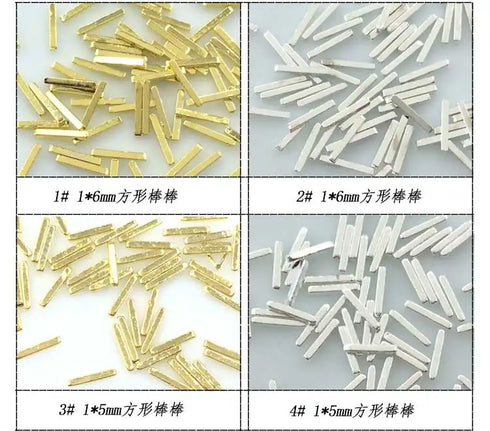 500pcs Metal Nail Art Decorations - Japan Korea Alloy Rivets, Studs, and DIY Accessories for Creative Designs
