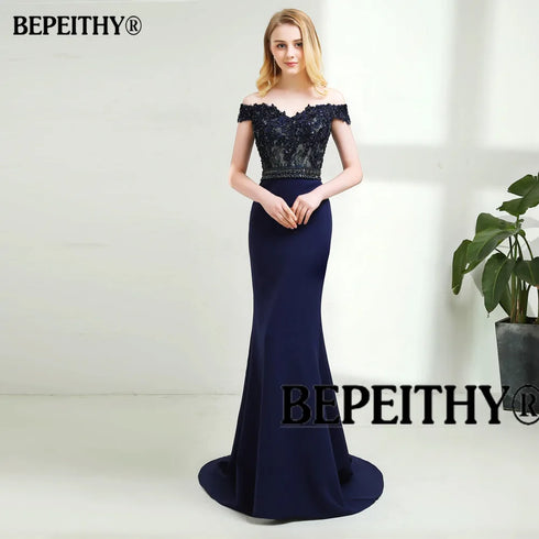 BEPEITHY Customized O Neck Ball Gown Wedding Dresses Lace Bodice Court Train Bridal Dresses