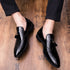 Extra Large Size 47 Elegant Pointed Toe Leather Oxfords for Men - Stylish Formal Dress Shoes Ideal for Business and Wedding Events, Comfortable Slip-On Loafers with Genuine Leather Lining and Breathable Features