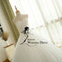 BEPEITHY Customized Sexy Sheer Lace Crystal Ball Gown Wedding Dress Vintage Princess Bridal Dresses