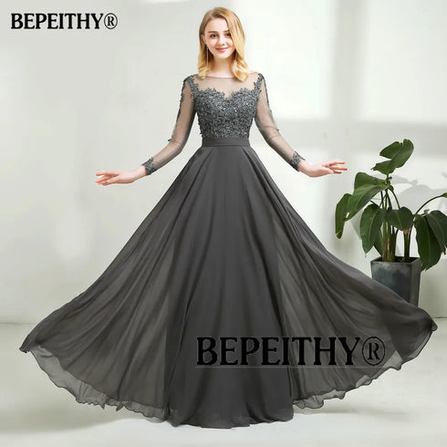 BEPEITHY Customized O Neck Ball Gown Wedding Dresses Lace Bodice Court Train Bridal Dresses