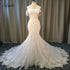 Liyuke Shining Symmetrical Lace Sweetheart Mermaid Wedding Dress