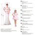 Backless Beaded Pearls Ball Gown With Puff Sleeves And Lace Appliques Wedding Dress