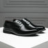 Men's Stylish Suede Brogue Shoes for Weddings and Formal Events - New Fashionable Leather Footwear in Black