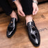 Extra Large Size 47 Elegant Pointed Toe Leather Oxfords for Men - Stylish Formal Dress Shoes Ideal for Business and Wedding Events, Comfortable Slip-On Loafers with Genuine Leather Lining and Breathable Features