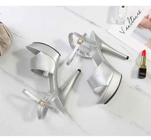 Womens High Heels Sandals 13cm Sexy Stripper Party Pumps