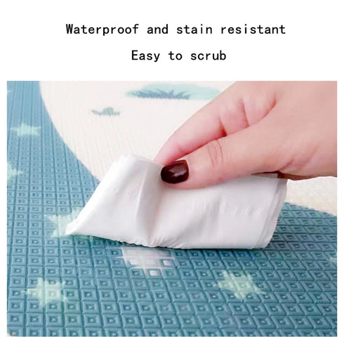 Baby Play Mat Waterproof Soft Floor Playmat Foldable Crawling Carpet Educational Activity Rug